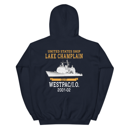 USS Lake Champlain (CG-57) 2001-02 Unisex Hoodie