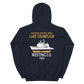 USS Lake Champlain (CG-57) 1995 Unisex Hoodie – back view, navy