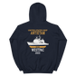 USS Antietam (CG-54) 2003 Deployment Hoodie – back view, navy