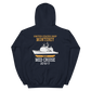 USS Monterey (CG-61) 2016-17 Unisex Hoodie – back view, navy