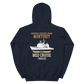 USS Monterey (CG-61) 1999-00 Unisex Hoodie – back view, navy