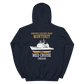 USS Monterey (CG-61) 1993-94 Unisex Hoodie – back view, navy
