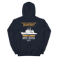 USS Monterey (CG-61) 2013 Unisex Hoodie – back view, navy