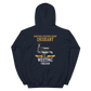 USS Oriskany (CVA-34) 1963-64 WESTPAC Unisex Hoodie – back view, navy