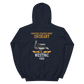 USS Oriskany (CVA-34) 1962 WESTPAC Unisex Hoodie – back view, navy