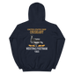 USS Oriskany (CVA-34) 1965 WESTPAC/VIETNAM Unisex Hoodie – back view, navy