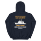 USS San Jacinto (CG-56) 2002-03 Deployment Hoodie – back view, navy