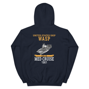 USS Wasp (CVS-18) 1961 MED Unisex Hoodie