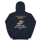 USS Wasp (CVS-18) 1971 MED/ATLANTIC/CARIBBEAN Unisex Hoodie – back view, navy