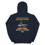 USS Bonhomme Richard (CVS-31) 1964 WESTPAC/VIETNAM Unisex Hoodie – back view, navy