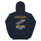 USS Franklin D. Roosevelt (CVA-42) 1962-63 MED CRUISE Unisex Hoodie – back view, navy