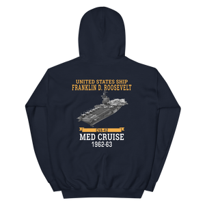 USS Franklin D. Roosevelt (CVA-42) 1962-63 MED CRUISE Unisex Hoodie