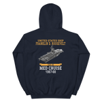 USS Franklin D. Roosevelt (CVA-42) 1967-68 MED CRUISE Hoodie – back view, navy