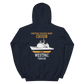 USS Chosin (CG-65) 1994-95 WESTPAC Unisex Hoodie – back view, navy