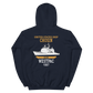 USS Chosin (CG-65) 1997 WESTPAC Unisex Hoodie – back view, navy