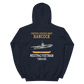 USS Hancock (CVA-19) 1964-65 WESTPAC/VIETNAM Unisex Hoodie – back view, navy