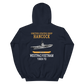 USS Hancock (CVA-19) 1969-70 WESTPAC/VIETNAM Unisex Hoodie – back view, navy