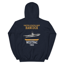 Load image into Gallery viewer, USS Hancock (CVA-19) 1963 WESTPAC Unisex Hoodie