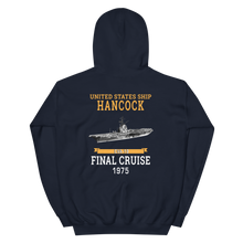 Load image into Gallery viewer, USS Hancock (CVA-19) 1975 FINAL CRUISE Unisex Hoodie