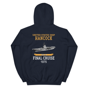 USS Hancock (CVA-19) 1975 FINAL CRUISE Unisex Hoodie