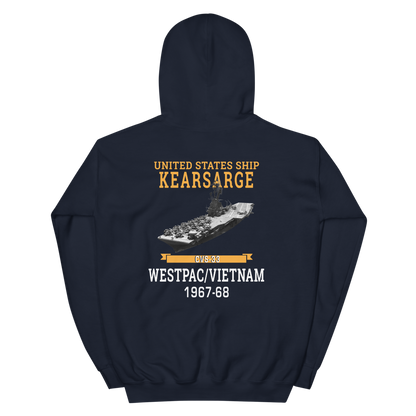 USS Kearsarge (CVS-33) 1967-68 WESTPAC/VIETNAM Hoodie – back view, navy