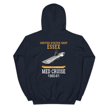 Load image into Gallery viewer, USS Essex (CVS-9) 1960-61 MED CRUISE Hoodie