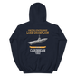 USS Lake Champlain (CVS-39) 1962 CARIBBEAN Hoodie – back view, navy