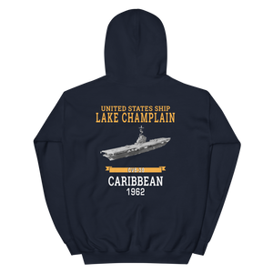 USS Lake Champlain (CVS-39) 1962 CARIBBEAN Hoodie