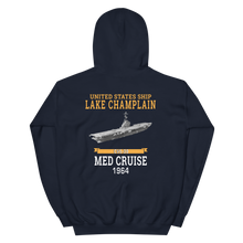 Load image into Gallery viewer, USS Lake Champlain (CVS-39) 1964 MED CRUISE Hoodie