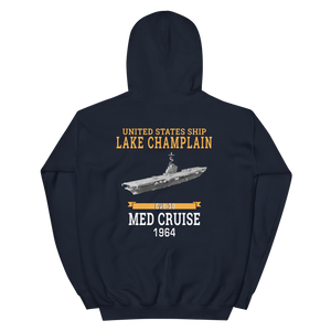 USS Lake Champlain (CVS-39) 1964 MED CRUISE Hoodie