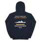 USS William P. Lawrence (DDG-110) 2013 MAIDEN DEPLOYMENT Unisex Hoodie – back view, navy