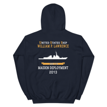 Load image into Gallery viewer, USS William P. Lawrence (DDG-110) 2013 MAIDEN DEPLOYMENT Unisex Hoodie