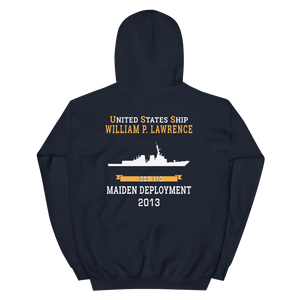 USS William P. Lawrence (DDG-110) 2013 MAIDEN DEPLOYMENT Unisex Hoodie