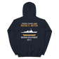 USS Wayne E. Meyer (DDG-108) 2011 MAIDEN DEPLOYMENT Unisex Hoodie – back view, navy