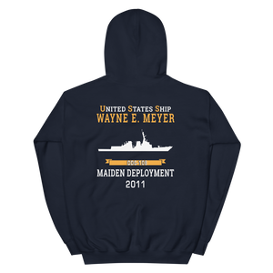 USS Wayne E. Meyer (DDG-108) 2011 MAIDEN DEPLOYMENT Unisex Hoodie