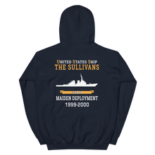 Load image into Gallery viewer, USS The Sullivans (DDG-68) 1999-2000 MAIDEN DEPLOYMENT Unisex Hoodie