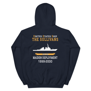 USS The Sullivans (DDG-68) 1999-2000 MAIDEN DEPLOYMENT Unisex Hoodie