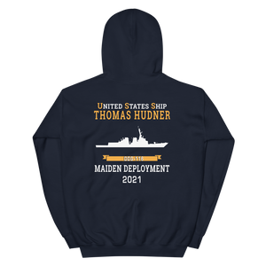 USS Thomas Hudner (DDG-116) 2021 MAIDEN DEPLOYMENT Unisex Hoodie