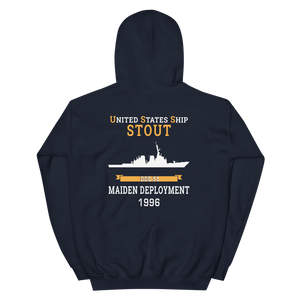 USS Stout (DDG-55) 1996 MAIDEN DEPLOYMENT Unisex Hoodie