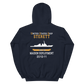 USS Sterett (DDG-104) 2010-11 MAIDEN DEPLOYMENT Unisex Hoodie – back view, navy