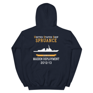 USS Spruance (DDG-111) 2012-13 MAIDEN DEPLOYMENT Unisex Hoodie