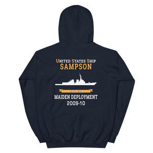 USS Sampson (DDG-102) 2009-10 MAIDEN DEPLOYMENT Unisex Hoodie