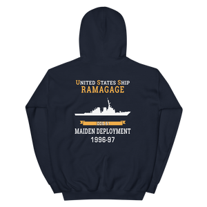 USS Ramage (DDG-61) 1996-97 MAIDEN DEPLOYMENT Unisex Hoodie