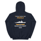 USS Preble (DDG-88) 2004 MAIDEN DEPLOYMENT Unisex Hoodie – back view, navy