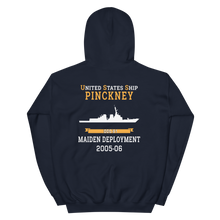 Load image into Gallery viewer, USS Pinckney (DDG-91) 2005-06 MAIDEN DEPLOYMENT Unisex Hoodie