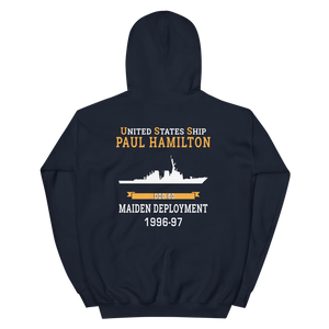 USS Paul Hamilton (DDG-60) 1996-97 MAIDEN DEPLOYMENT Unisex Hoodie