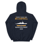 USS McCampbell (DDG-85) 2004 MAIDEN DEPLOYMENT Unisex Hoodie – back view, navy
