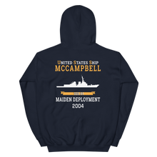 Load image into Gallery viewer, USS McCampbell (DDG-85) 2004 MAIDEN DEPLOYMENT Unisex Hoodie