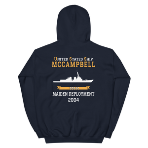 USS McCampbell (DDG-85) 2004 MAIDEN DEPLOYMENT Unisex Hoodie