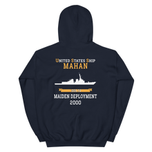 Load image into Gallery viewer, USS Mahan (DDG-72) 2000 MAIDEN DEPLOYMENT Unisex Hoodie